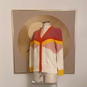 NWT STELLA MCCARTNEY Kids Colorblock Betsy Cardigan Sweater - Size 12